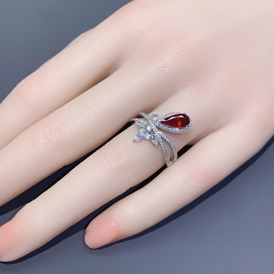 14k Gold 1.62 Ctw Natural Ruby & Diamond Ring - 5