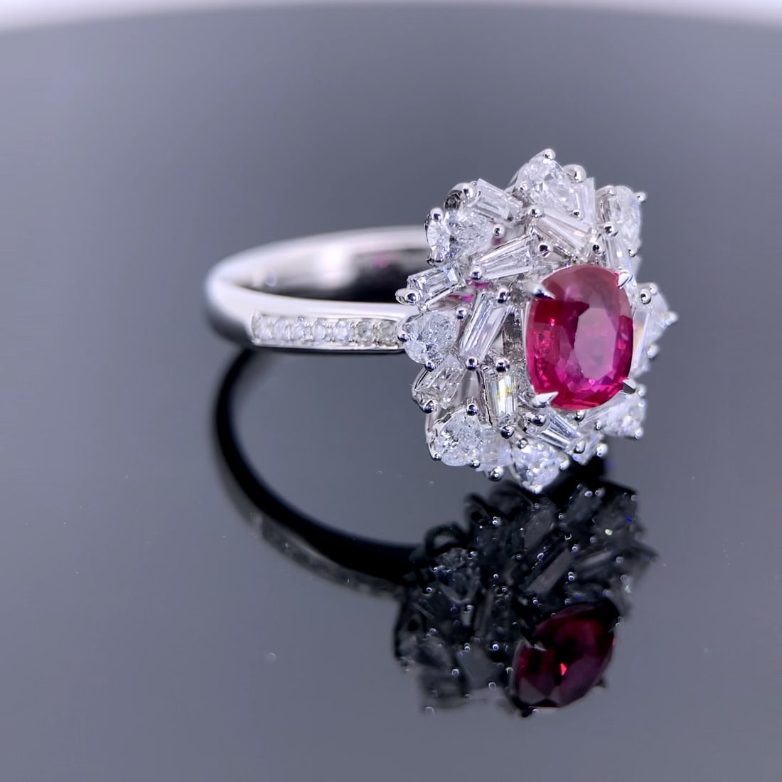 14k Gold 1.99 Ctw Natural Ruby & Diamond Ring - 3