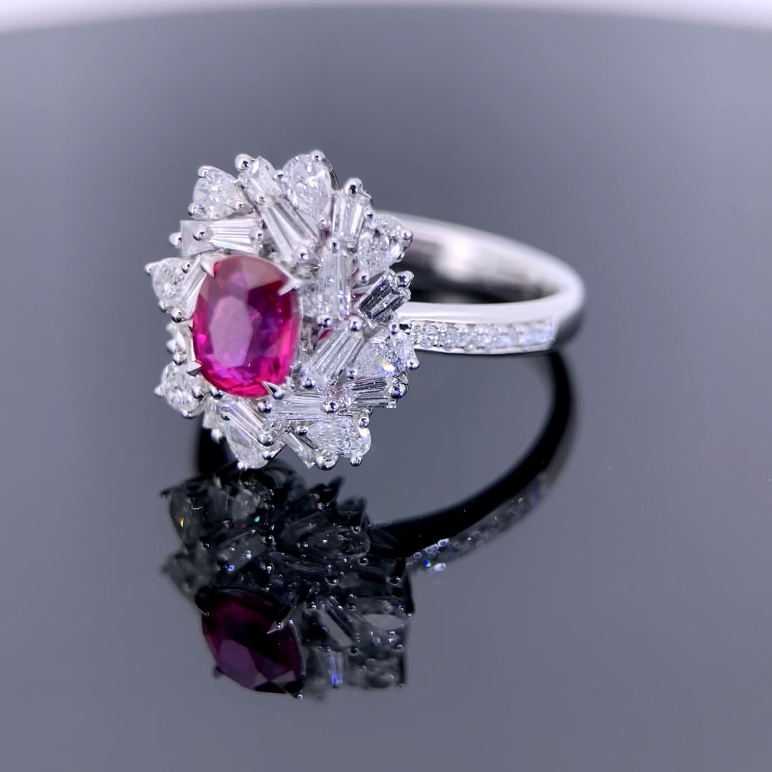 14k Gold 1.99 Ctw Natural Ruby & Diamond Ring - 4