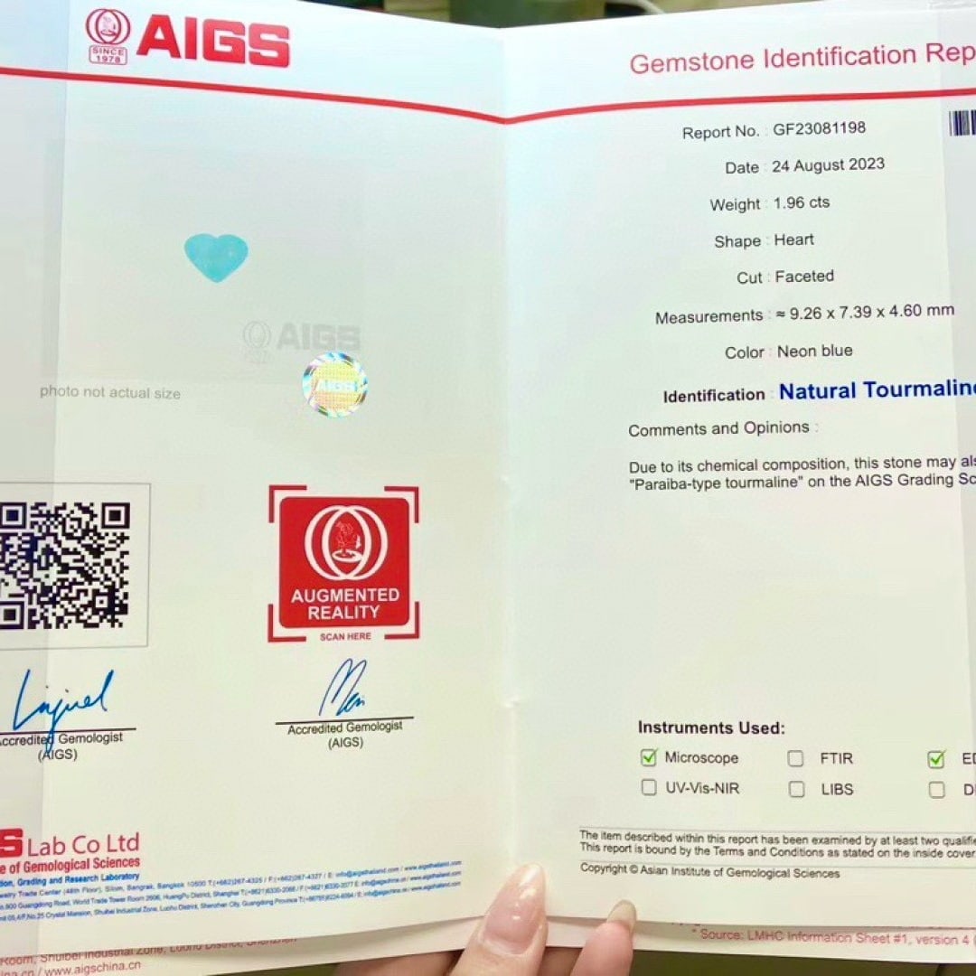 14k Gold 3.05 Ctw Natural Paraiba Tourmaline & Diamond Ring/pendant( Without Chain ) - 9