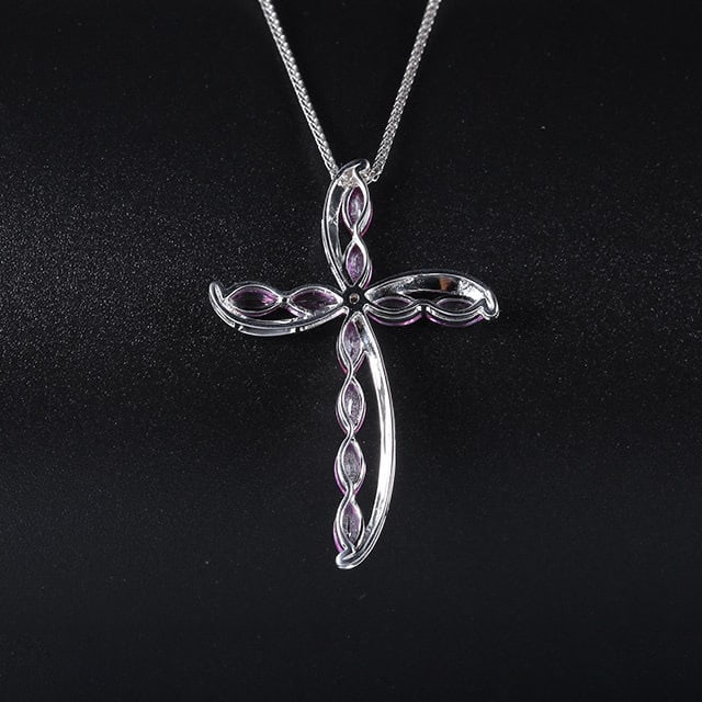 14k Gold 2.07 Ctw Natural Sapphire & Diamond Pendant( Without Chain ) - 4