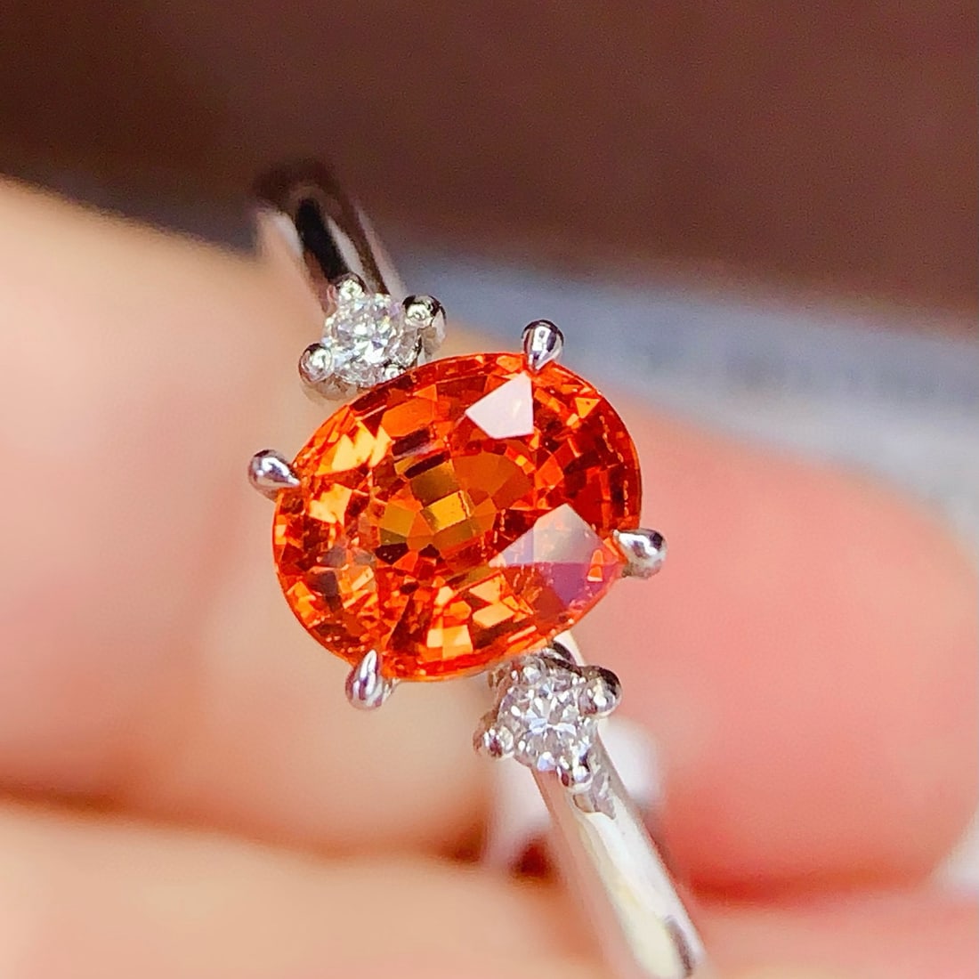 14k Gold 1.55 Ct Natural Sapphire & Diamond Ring - 2