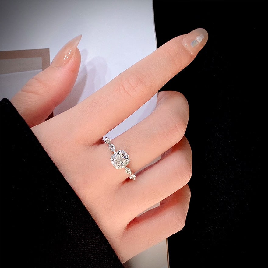 Gia Certified 14k Gold 0.95 Ctw Natural G Si1 Cushion Diamond Ring - 2