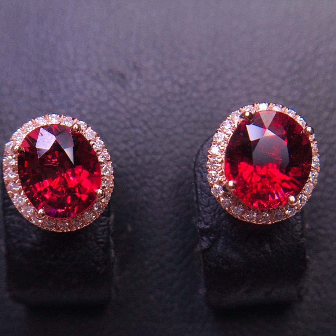 14k Gold 2.92 Ct Natural Tourmaline & Diamond Earrings - 6