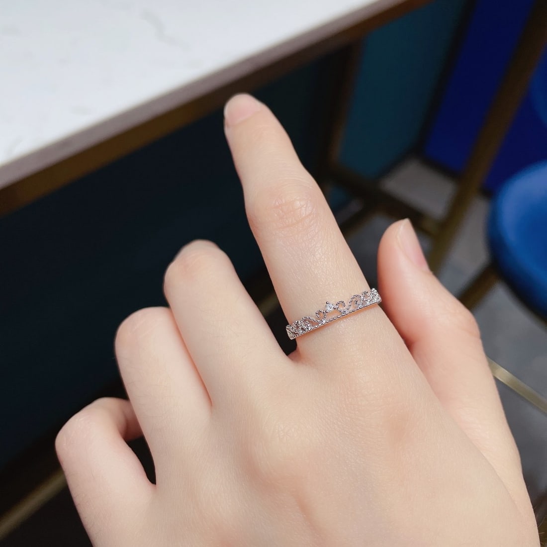 14k Gold 0.72 Ctw Natural Yellow Diamond & Diamond Ring - 8