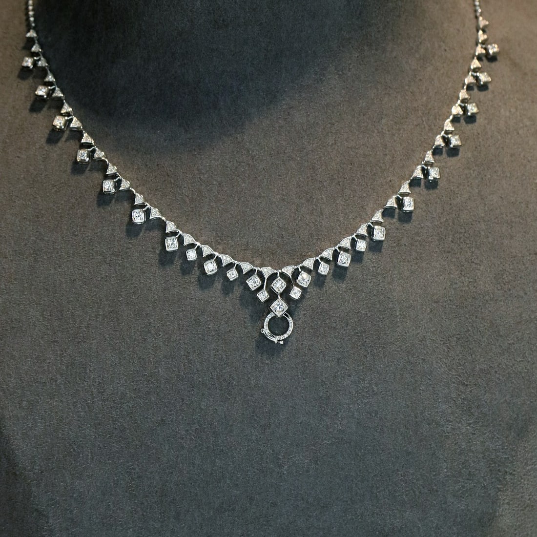 14k Gold 1.16 Ct Natural H Diamond Necklace (1 of 7)