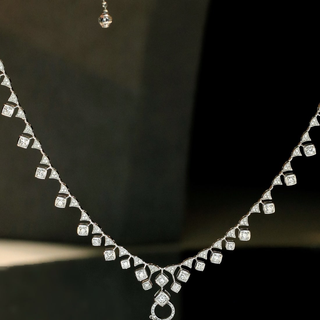 14k Gold 1.16 Ct Natural H Diamond Necklace - 2