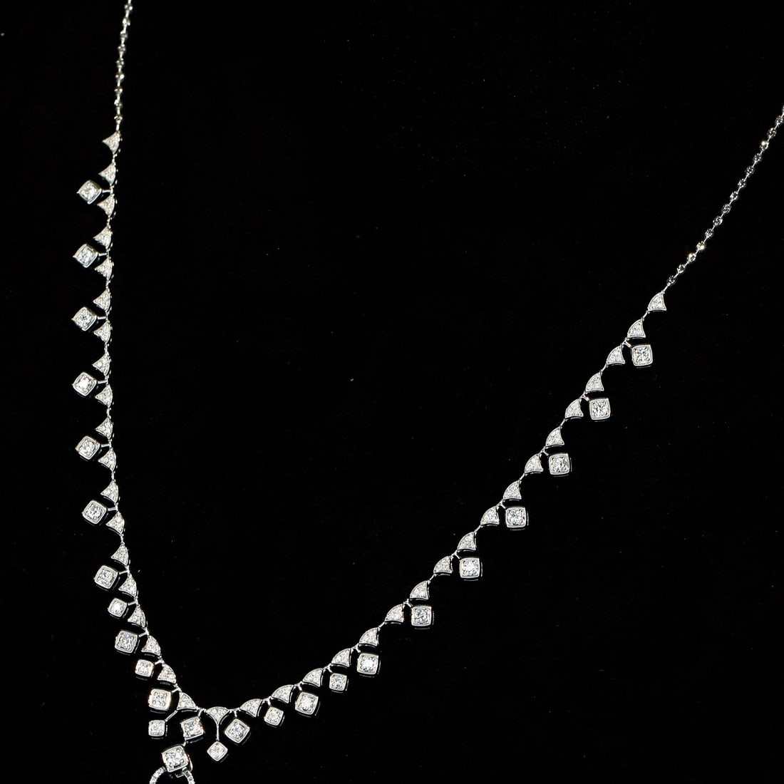 14k Gold 1.16 Ct Natural H Diamond Necklace - 4