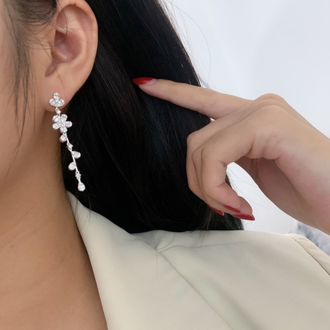 14k Gold 1.06 Ct Natural H Diamond Earrings - 6