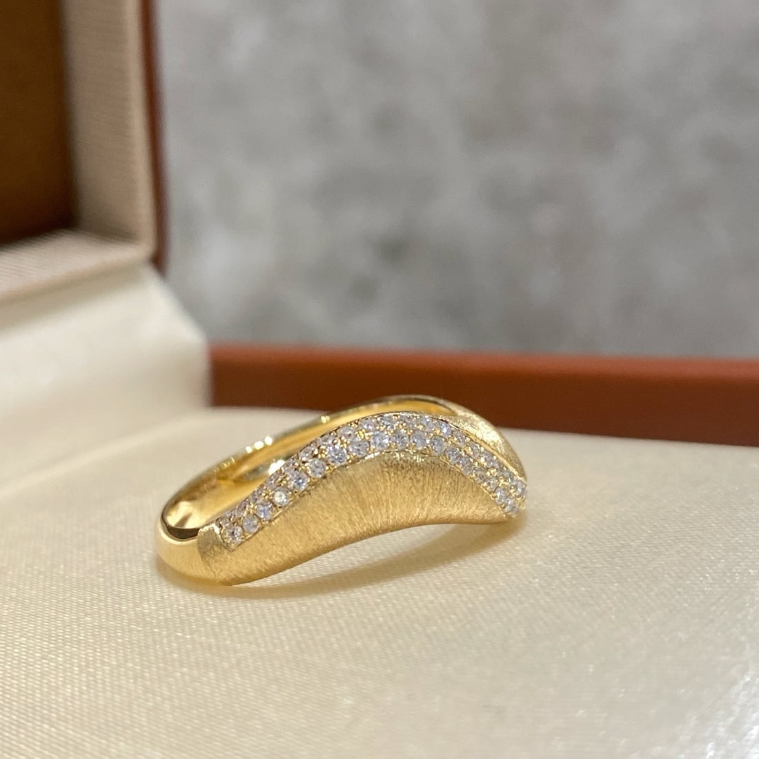 14k Gold 0.28 Ct Natural H Diamond Ring - 3