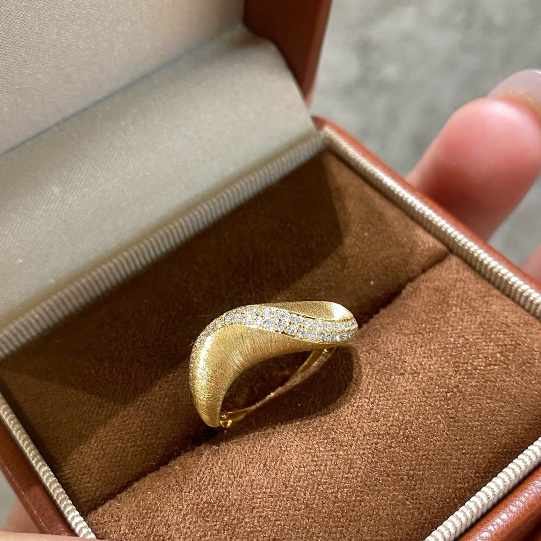 14k Gold 0.28 Ct Natural H Diamond Ring - 6