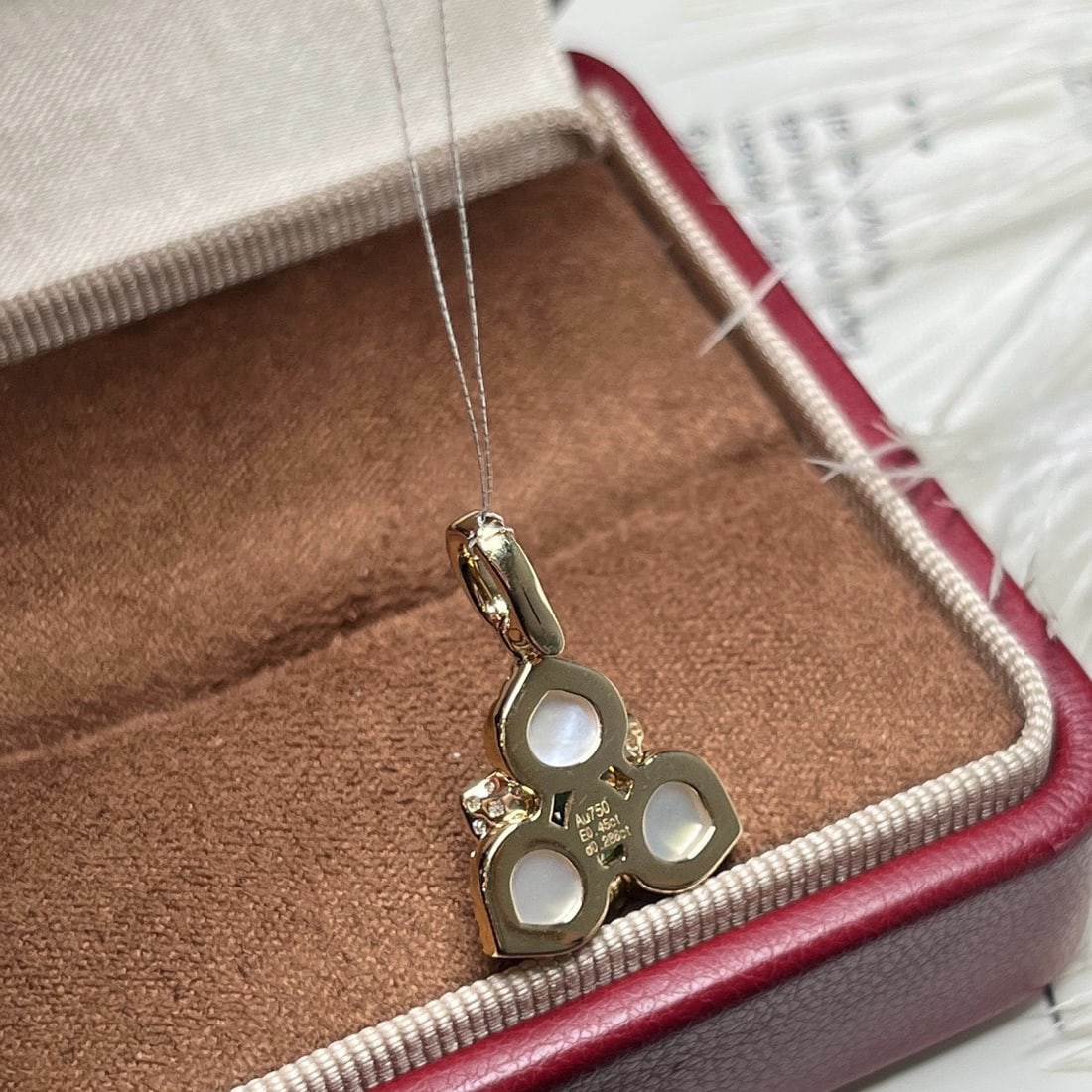 14k Gold 0.73 Ctw Vivid Green Natural Emerald & Diamond Pendant( Without Chain ) - 3