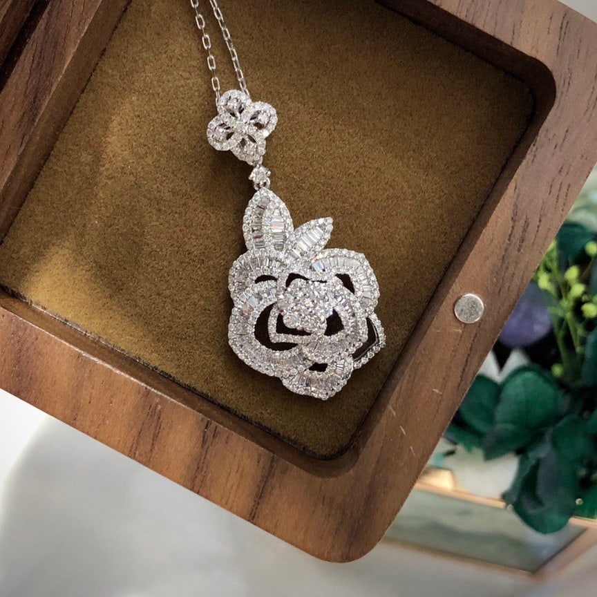 14k Gold 1.48 Ct Natural H Diamond Pendant( Without Chain ) - 2