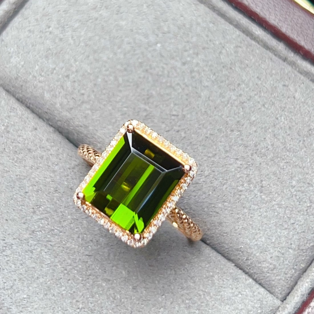 14k Gold 4.09 Ctw Natural Tourmaline & Diamond Ring - 5