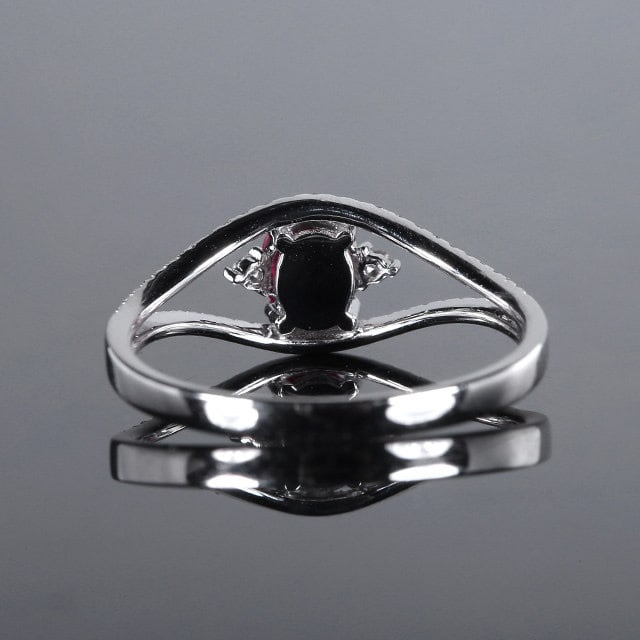 14k Gold 0.82 Ctw Natural Ruby & Diamond Ring - 4