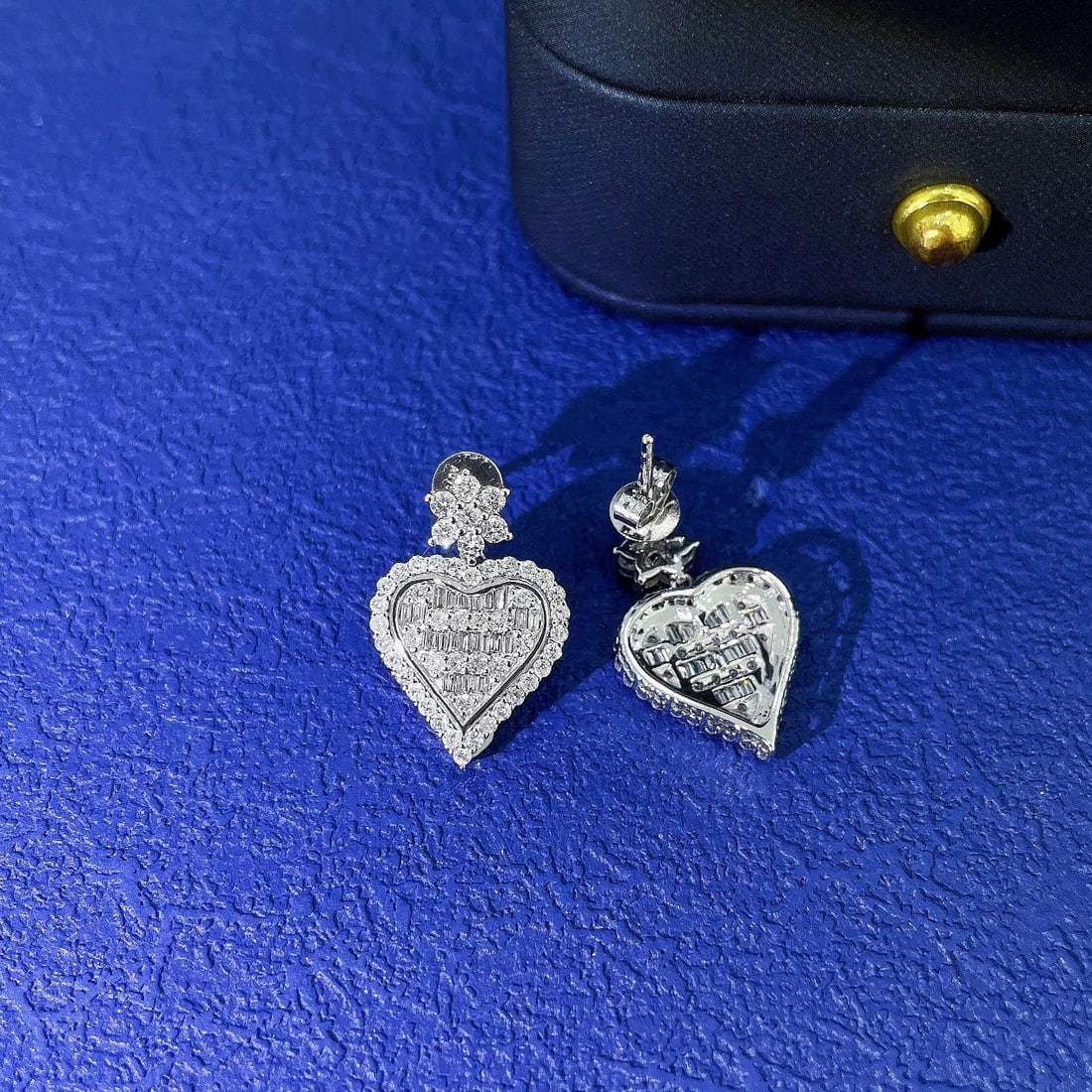 14k Gold 0.94 Ctw Natural H Diamond Earrings - 2