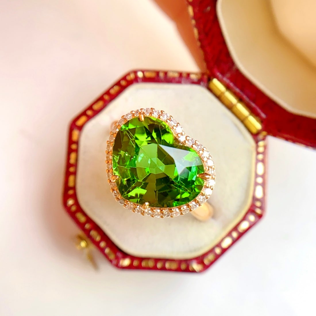 14k Gold 5.20 Ct Natural Tourmaline & Diamond Ring - 4