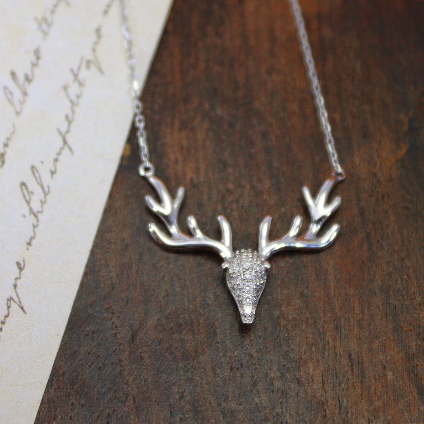 14k Gold 0.23 Ct Natural H Diamond Necklace - 3