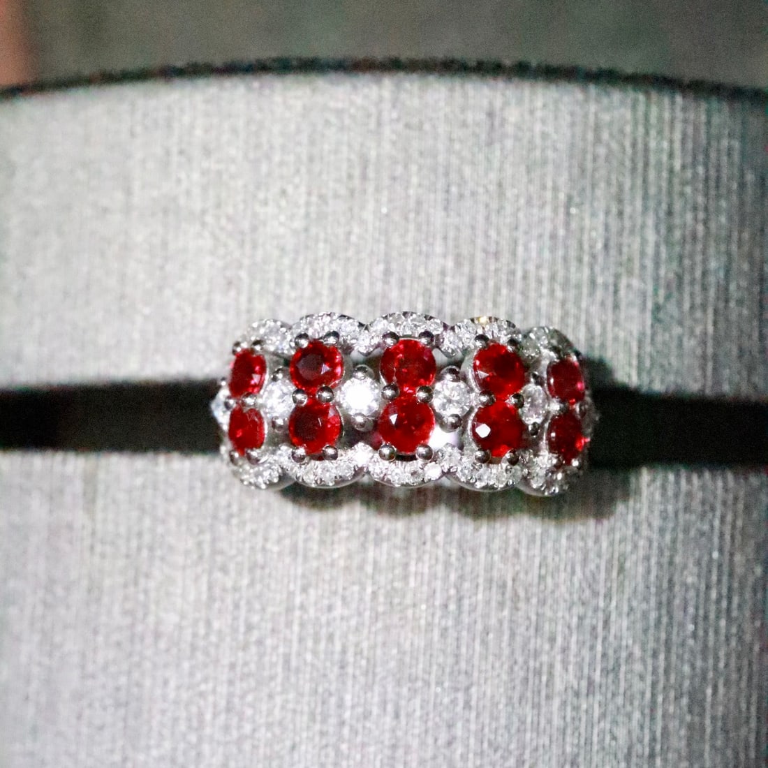 14k Gold 1.29 Ctw Natural Ruby & Diamond Ring - 4