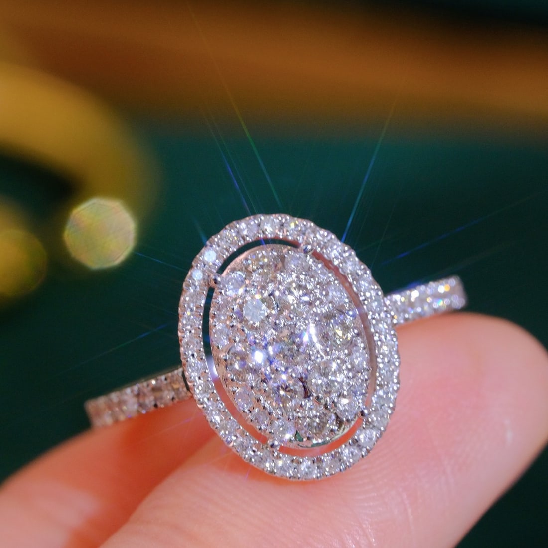 14k Gold 0.75 Ct Natural H Diamond Ring - 5