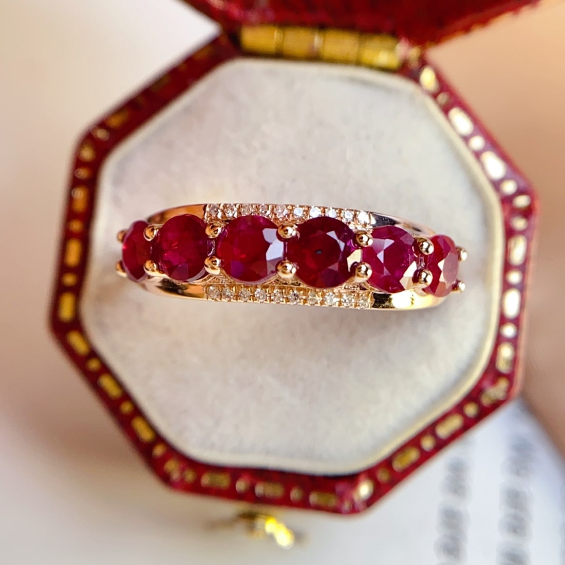 14k Gold 1.80 Ct Natural Ruby & Diamond Ring (1 of 7)
