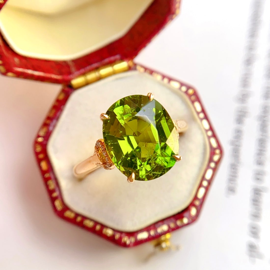 14k Gold 4.90 Ct Natural Tourmaline & Diamond Ring - 3