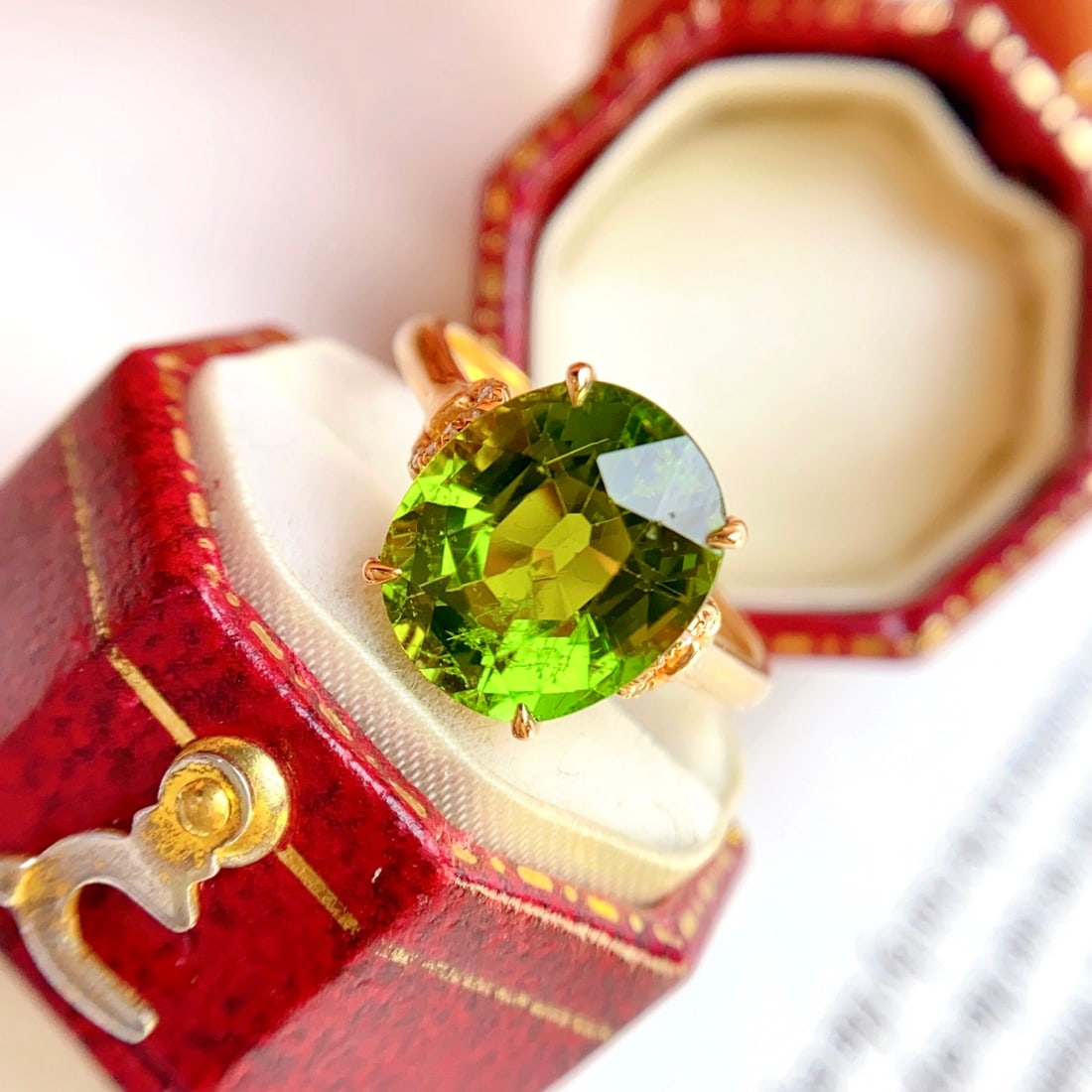 14k Gold 4.90 Ct Natural Tourmaline & Diamond Ring - 5