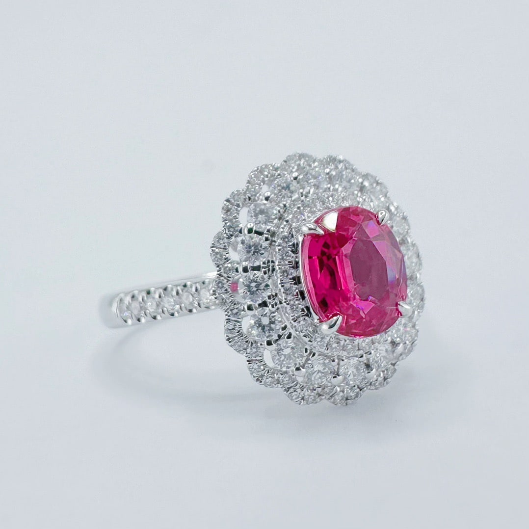 14k Gold 1.78 Ctw Natural Ruby & Diamond Ring - 2