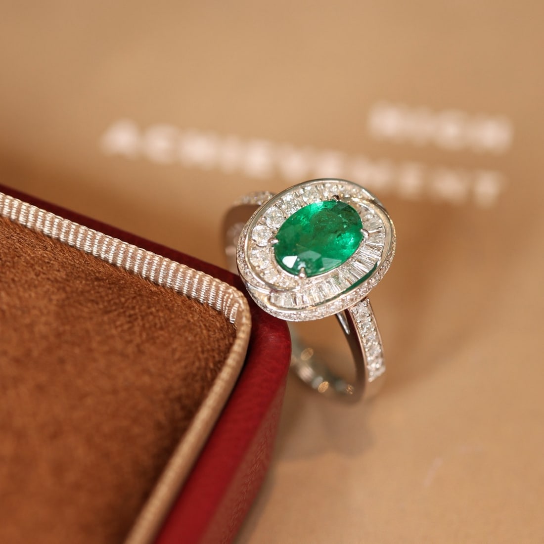 14k Gold 1.85 Ctw Natural Emerald & Diamond Ring - 4