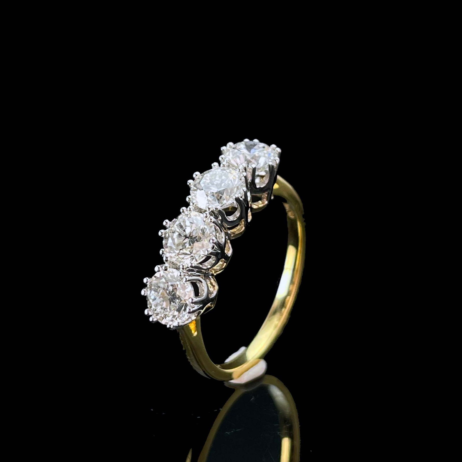 14k Gold 2.0 Ct Natural F-g Diamond Ring (1 of 7)