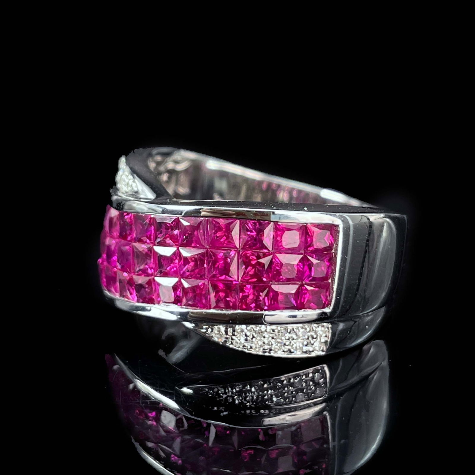 14k Gold 2.25 Ctw Natural Ruby & Diamond Ring - 3