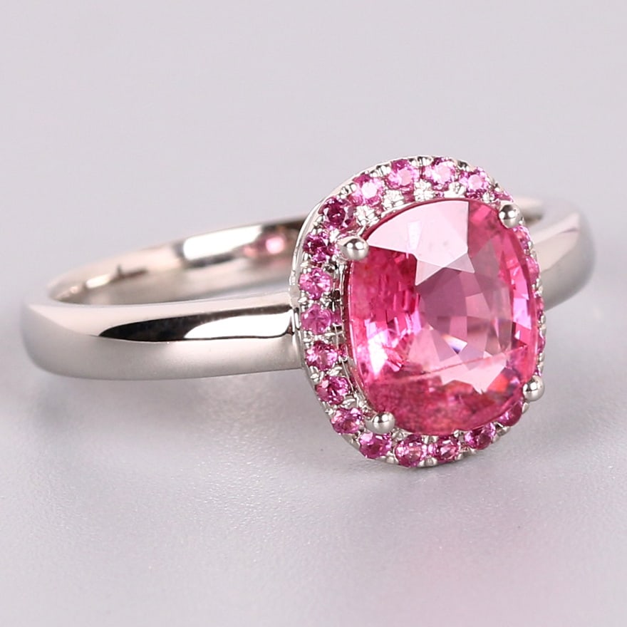 14k Gold 1.54 Ct Natural Spinel & Sapphire Ring - 2