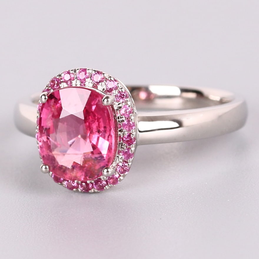 14k Gold 1.54 Ct Natural Spinel & Sapphire Ring - 4