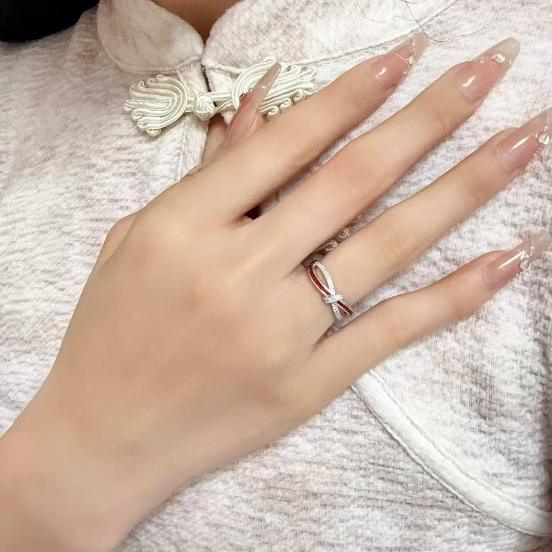 14k Gold 0.65 Ctw Natural Ruby & Diamond Ring - 4