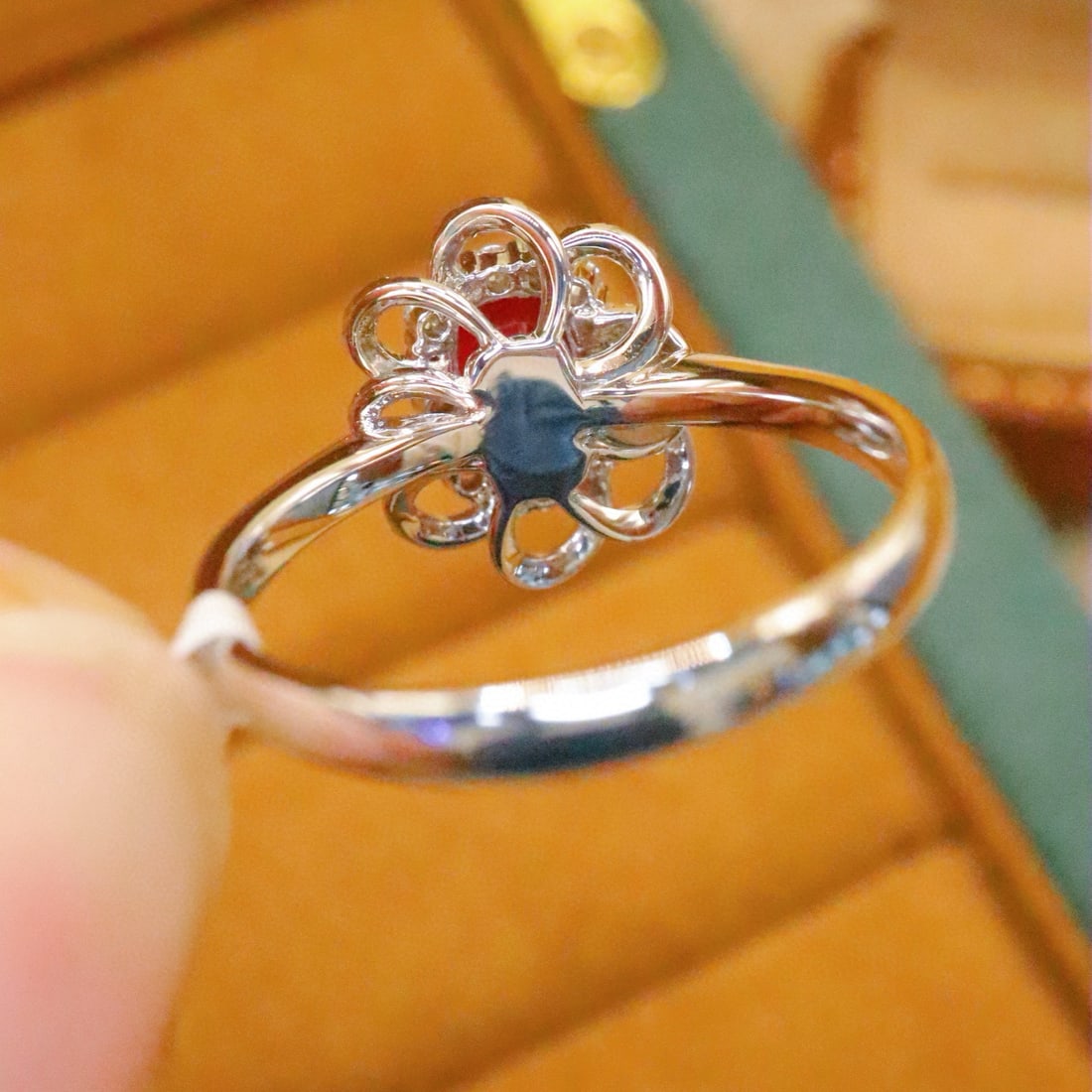 14k Gold 1.28 Ctw Natural Ruby & Diamond Ring - 4