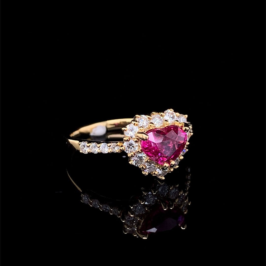 14k Gold 1.85 Ctw Natural Ruby & Diamond Ring - 3