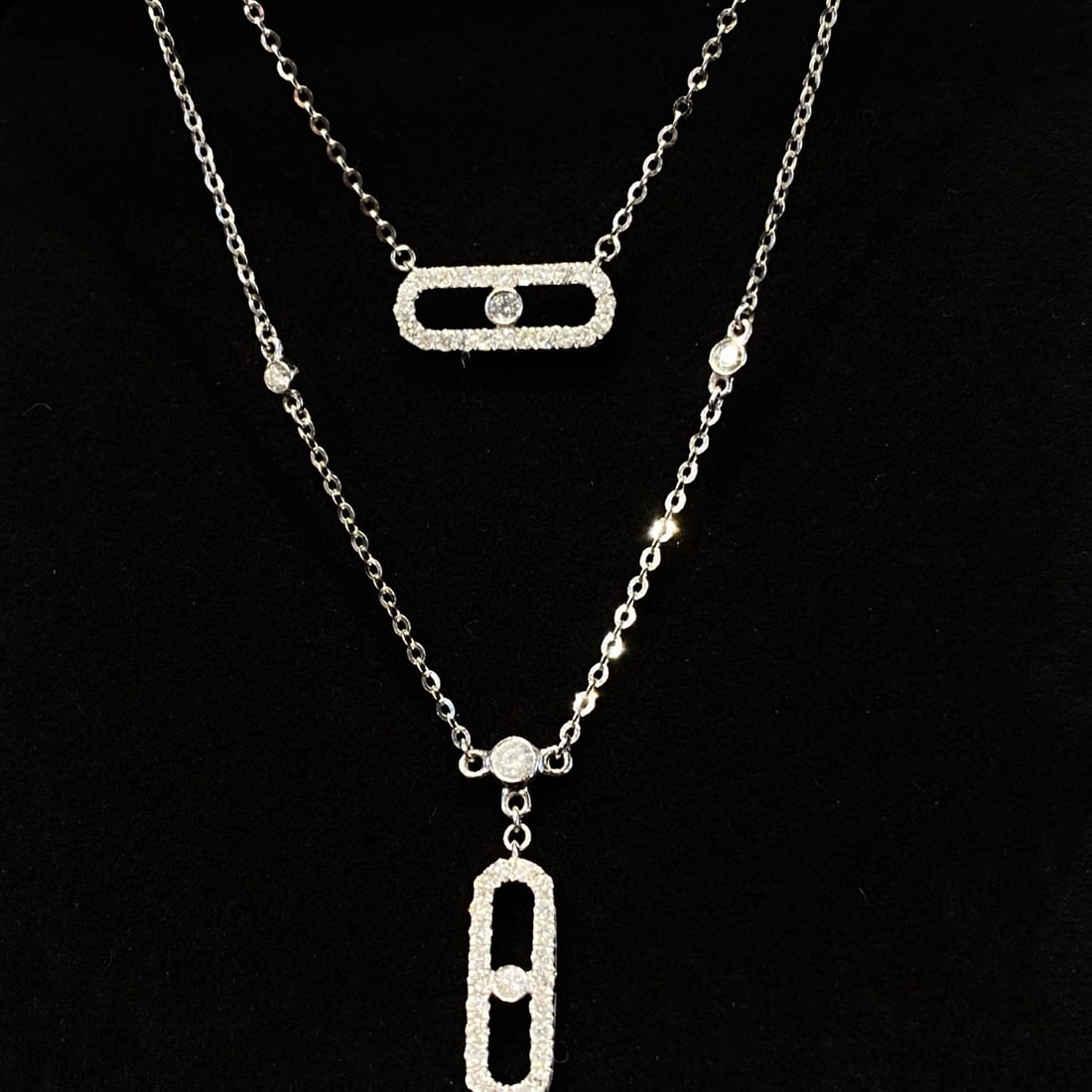 14k Gold 0.48 Ct Natural H Diamond Necklace: Ref:231000100 // gold content:14k gold // main gemstone:diamond // shape:round // carat weight:0. 48ct // clarity grade:vs-si // color:h // treatment:natural // cut grade:g // Condition: NewLow