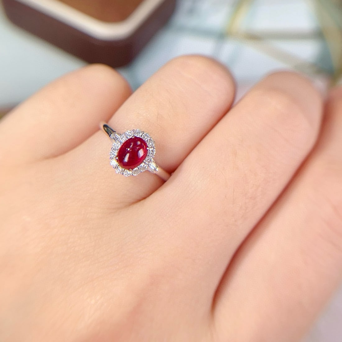 14k Gold 1.30 Ctw Natural Ruby & Diamond Ring - 5