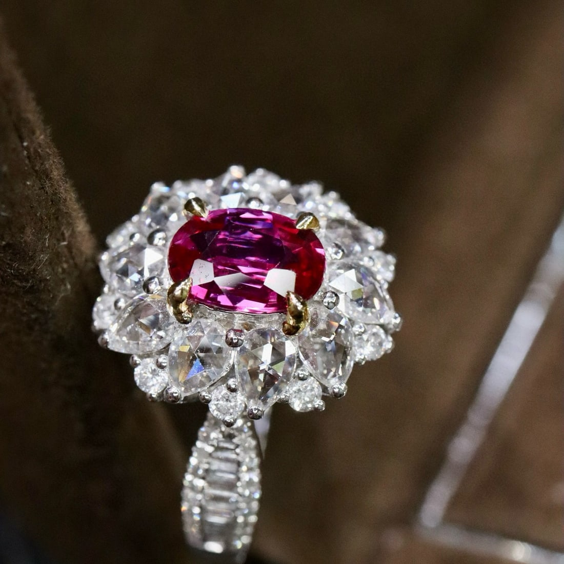 14k Gold 2.39 Ctw Natural Ruby & Diamond Ring - 2