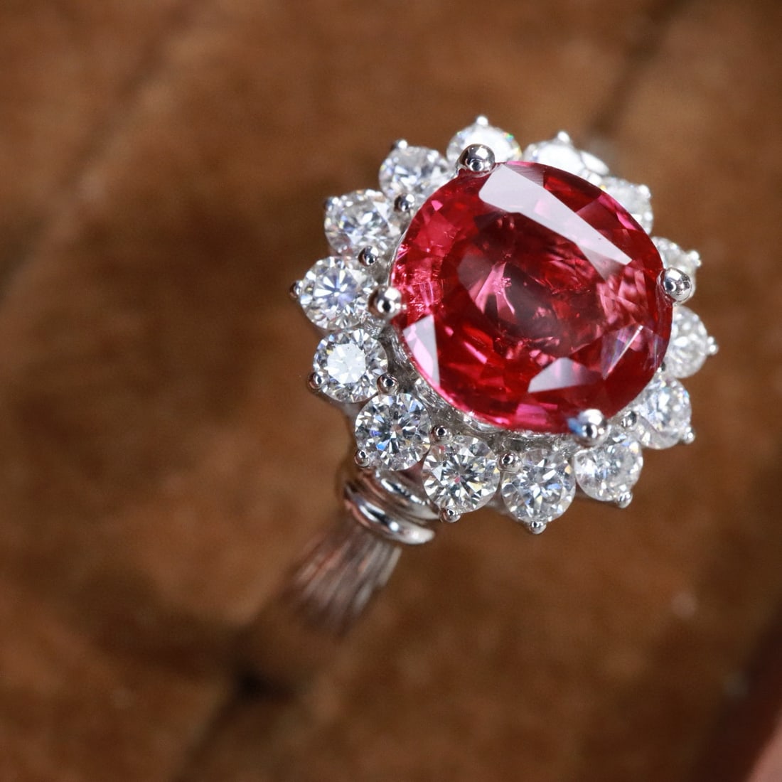 14k Gold 1.37 Ctw Natural Ruby & Diamond Ring - 2