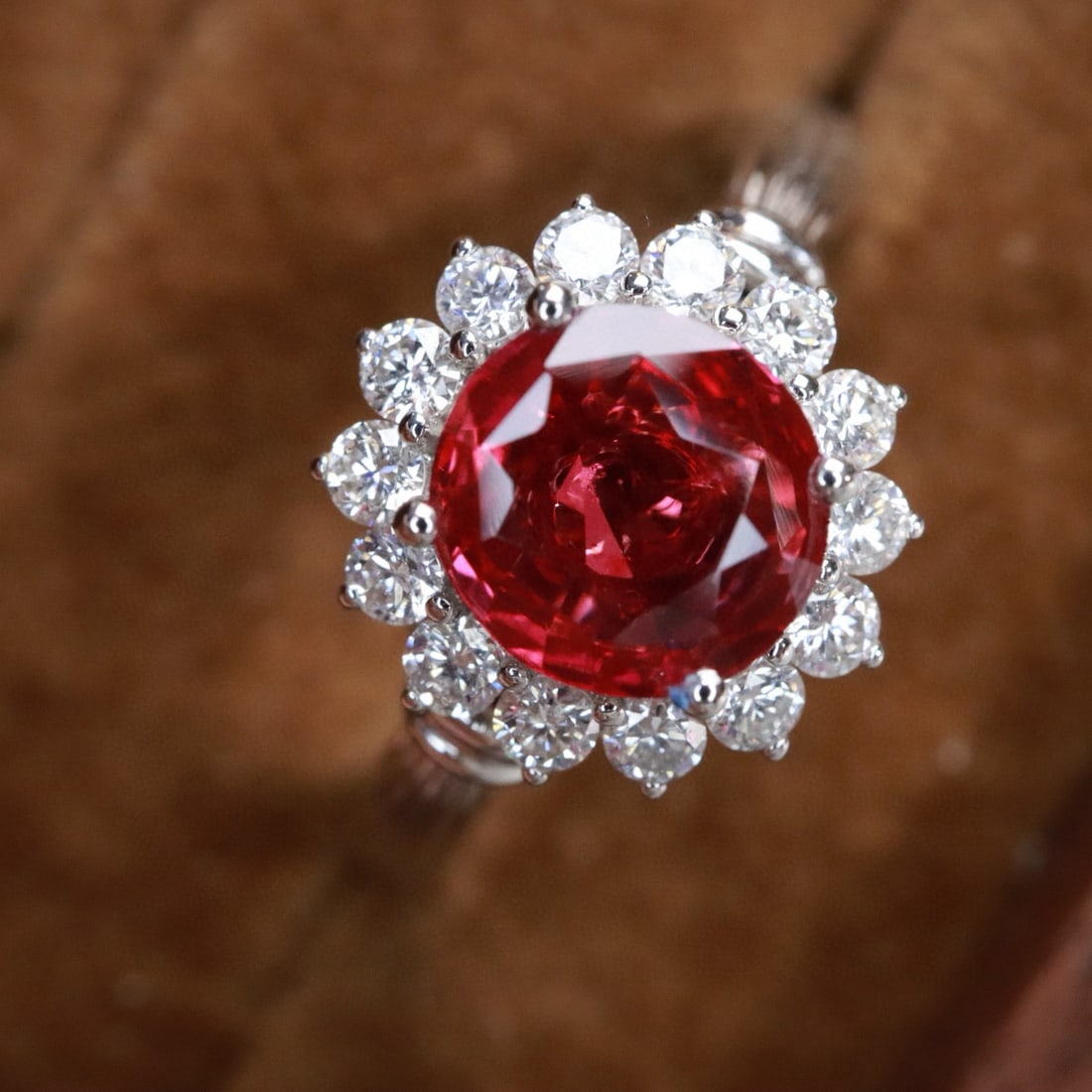 14k Gold 1.37 Ctw Natural Ruby & Diamond Ring - 6