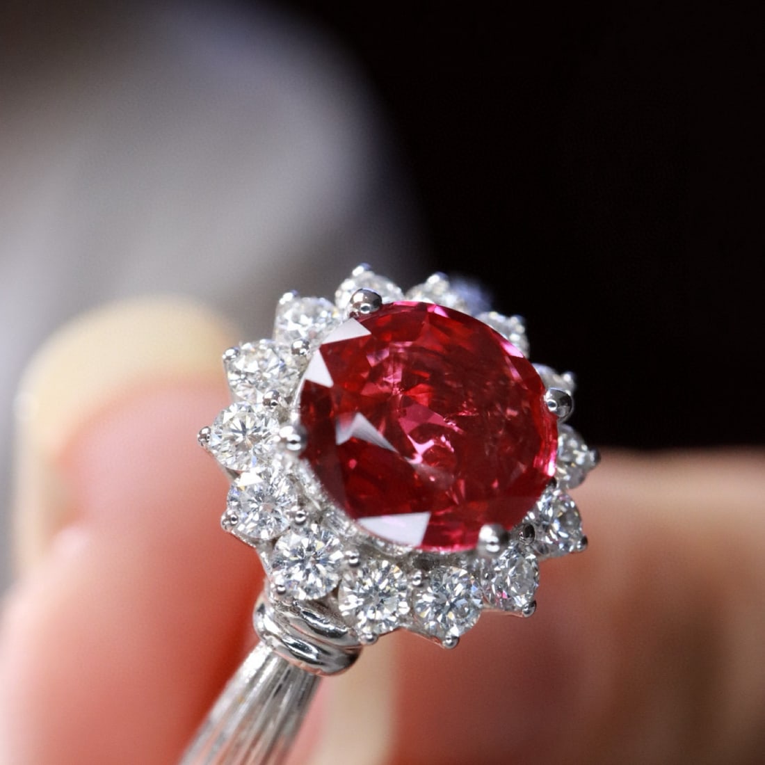 14k Gold 1.37 Ctw Natural Ruby & Diamond Ring - 7