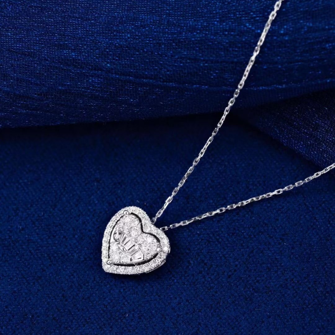 14k Gold 0.35 Ct Natural H Diamond Necklace: Ref:231101257 // gold content:14k gold // main gemstone:diamond // shape:multiple // carat weight:0. 35ct // clarity grade:vs-si // color:h // treatment:natural // Condition: New Low Estimate: 1400.0