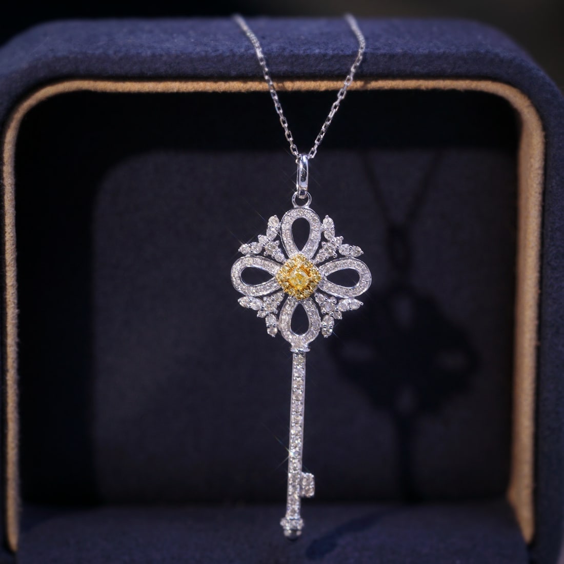 14k Gold 0.6 Ct Natural Color Diamond Pendant( Without Chain ): Ref:231102305 // gold content:14k gold // main gemstone:diamond // shape:multiple // carat weight:0. 6ct // clarity grade:vs-si // color:color // treatment:natural // Condition: NewLow Estimate: