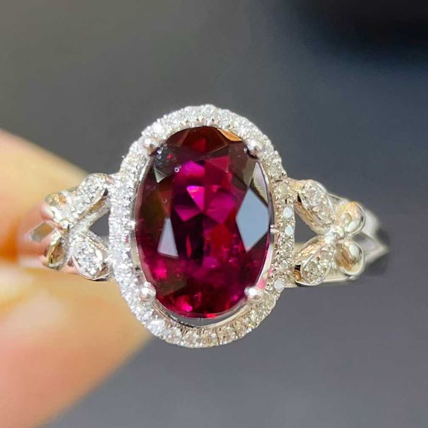 14k Gold 1.62 Ctw Natural Tourmaline & Diamond Ring (1 of 2)