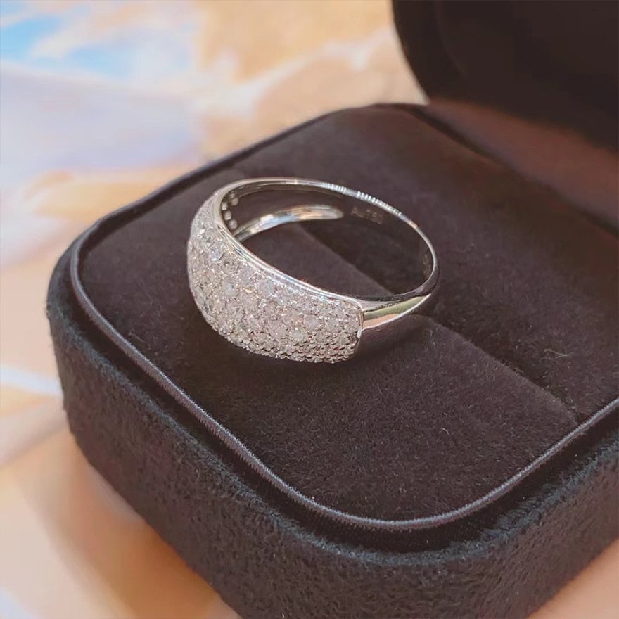 14k Gold 1 Ct Natural H Diamond Ring - 5