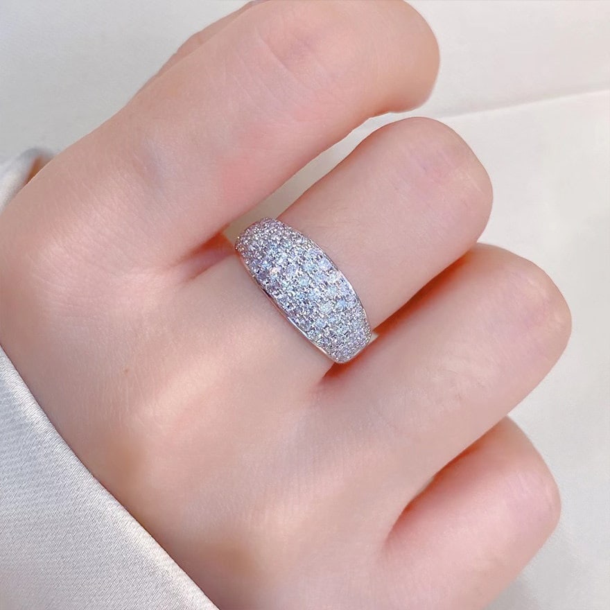 14k Gold 1 Ct Natural H Diamond Ring - 7