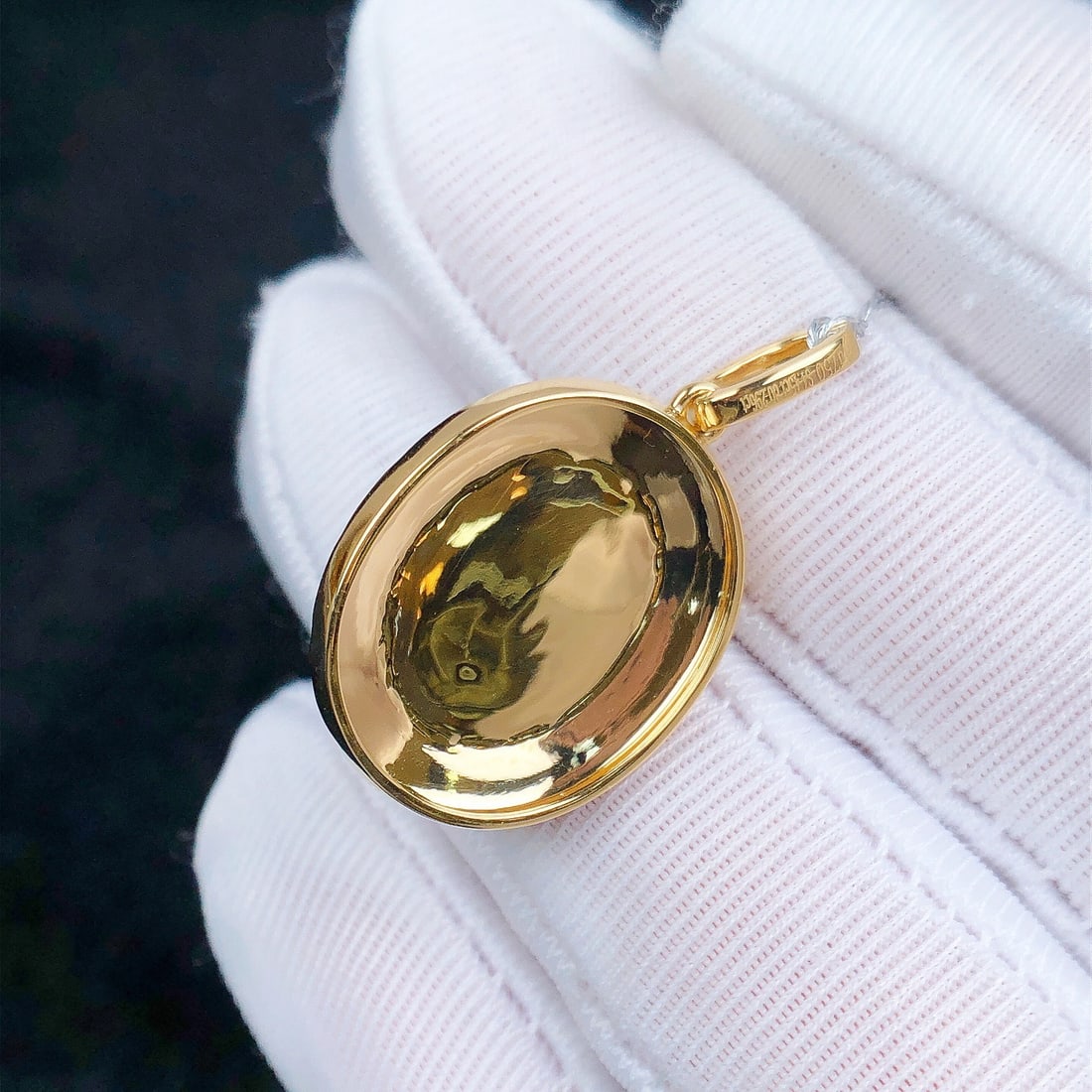 14k Gold 4.74 Ctw Natural Opal & Diamond Pendant( Without Chain ) - 7