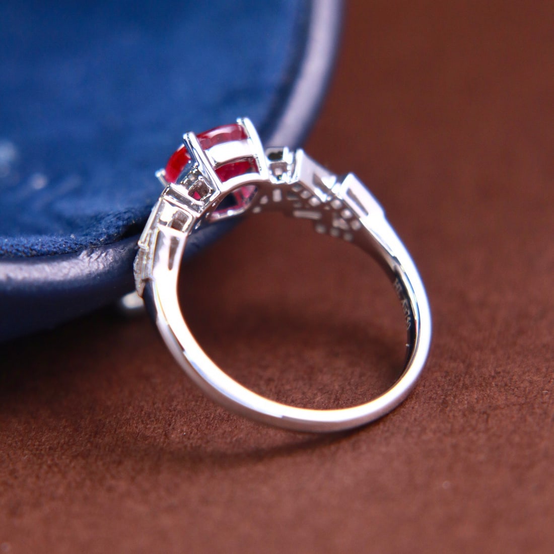 14k Gold 1.47 Ctw Natural Ruby & Diamond Ring - 4