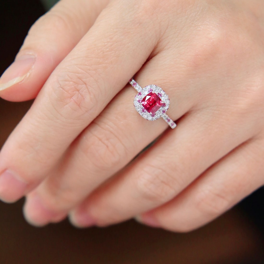 14k Gold 1.37 Ctw Natural Ruby & Diamond Ring - 5